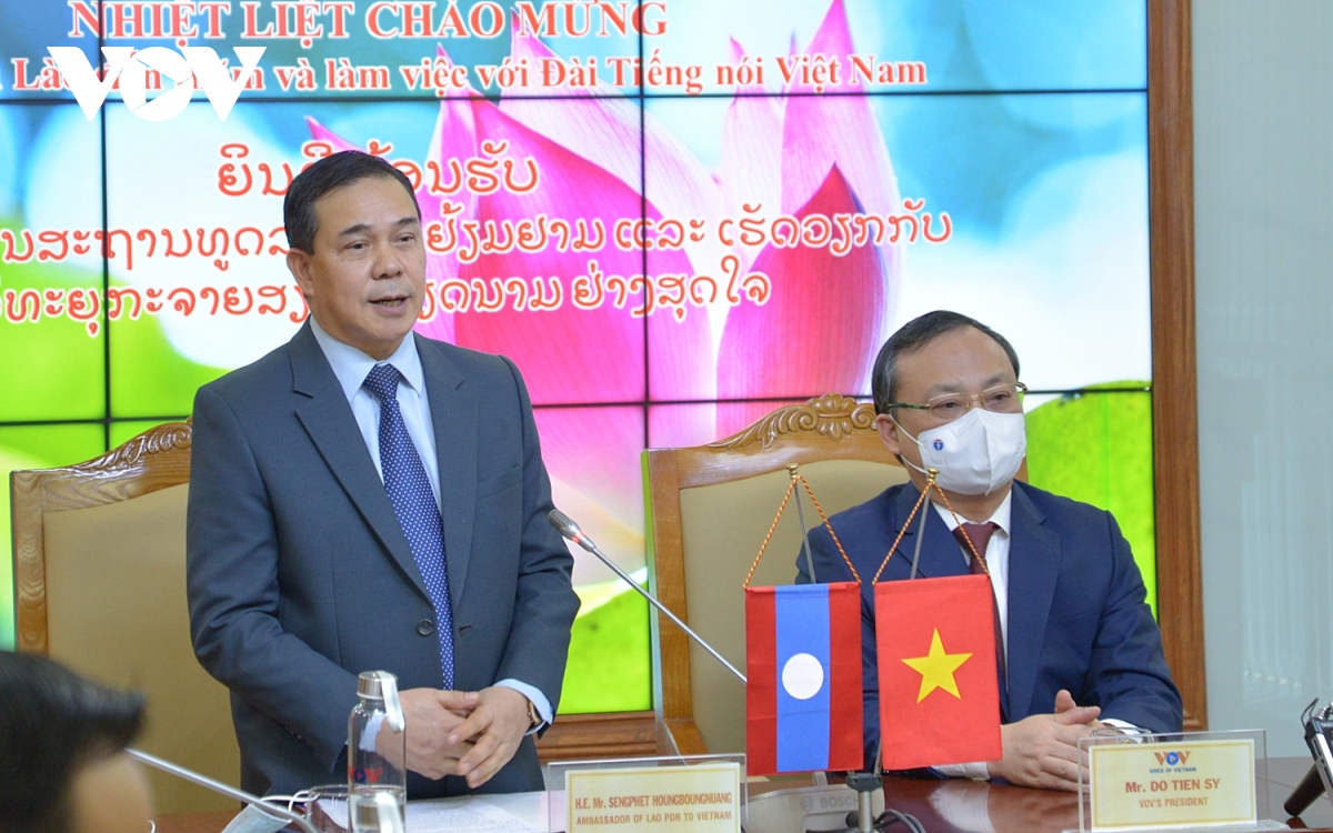 Đại sứ Lào tại Việt Nam đánh giá cao đóng góp của VOV cho quan hệ Việt-Lào